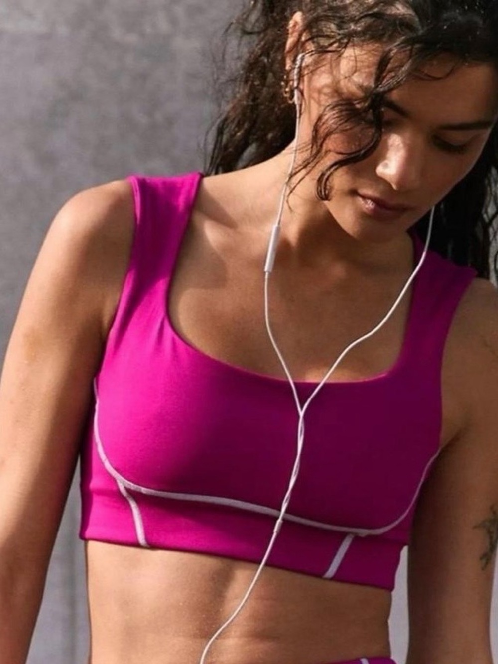 FP Movement You're a Peach Sports Bra in Berry Blitz NWOT